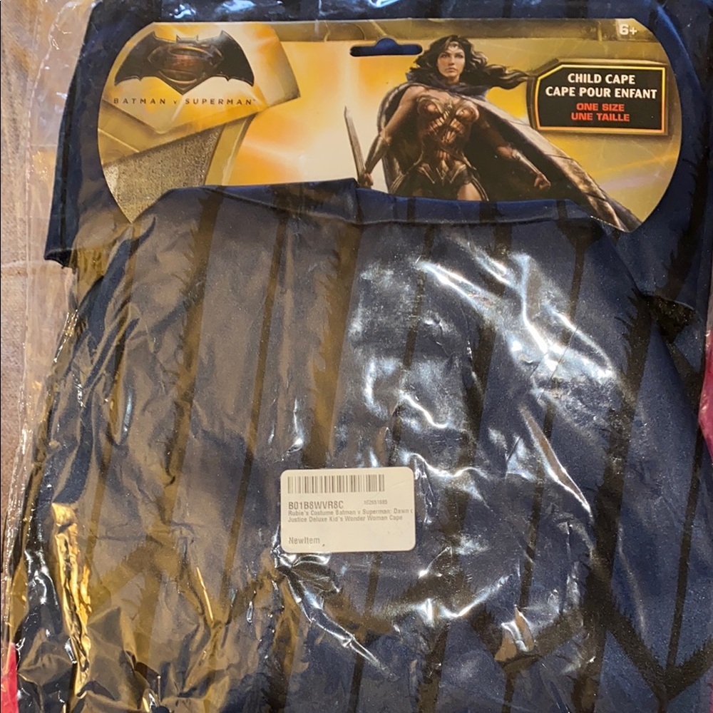 Kid’s 6+ Cape Wonder Woman Hood Superhero Batman Superman Child Girl Boy Unisex
